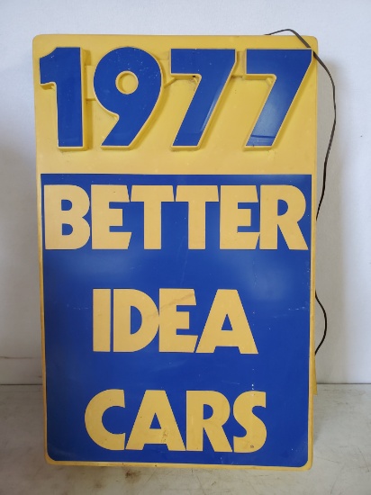 1977 Better Idea Cars Sign