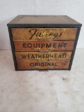 Metal 4 Drawer Parts Cabinet With Parts In Drawer