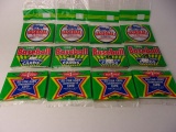 1990 TOPPS MAJOR LEAGUE BASEBALL PICTURE CARDS, 3 PACKS SEALED, 46 PICTURES TOTAL, 4 PACKAGES UNOPEN