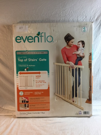 EVENFLO TOP OF STAIRS GATE