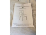 OSP HOME FURNISHINGS - DINNING CHAIR WITH WOOD LEGS