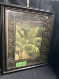 framed picture, palm tree