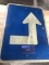 Blue Arrow road sign