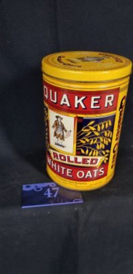 Tin, Quaker Rolled White Oats