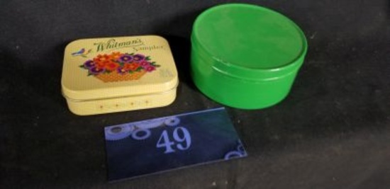 Tins, Whitmans and Green round