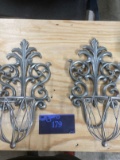 Wall sconces, basket for candle or fake plants