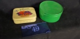 Tins, Whitmans and Green round