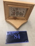 Framed Image, with heart shaped stand