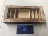 wooden organizer box with lid