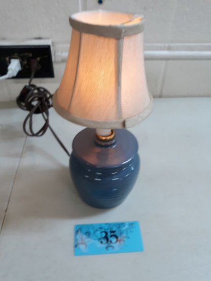 mini lamp, ceramic base, candleabra socket