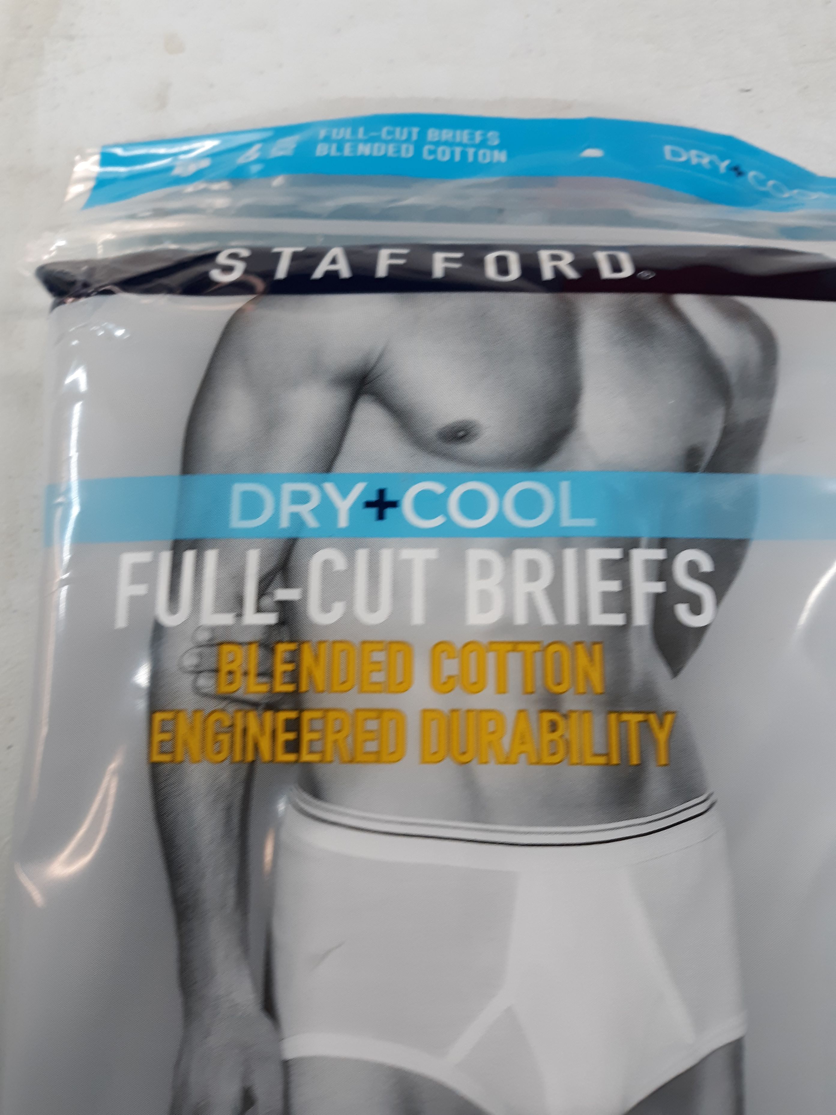Underwear, 6 pair Full Cut Briefs, Stafford, XL