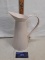 Metal décor pitcher, tea rose