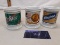 three Corner Store Mug Collection, 1980's, Wheatena, Sen-Sen, Mailpouch