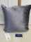 Pillow, purple, Greek Key Velvet Jacquard