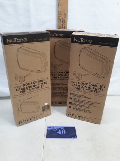 NuTone Door Chime Kit, BK115LWH, 3x bid