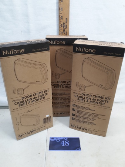 NuTone Door Chime Kit, BK115LWH, 3x bid