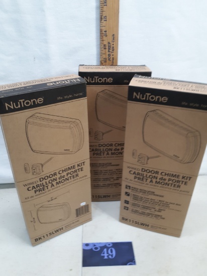 NuTone Door Chime Kit, BK115LWH, 3x bid