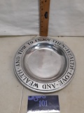 Pewter plate, Health, Love, and Wealth