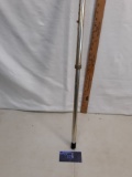 Adjustable metal cane