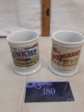 Two Corner Store Mug Collection, 1980s, Sunkist, Buckinghams