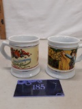 Two Corner Store Mug Collection, 1980s, Lydia F Pinkham, DM Ferry and Co