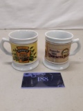 Two Corner Store Mug Collection, 1980s, Ceresota Flour, Heinz's Sweet Pickles