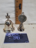 2003 Reed and Barton snowflake bell, 1982 Worlds Fair souvenir Bell