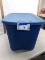 Blue Sterilite tub with lid