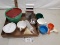 Kitchen items, grater, measuring cups, etc