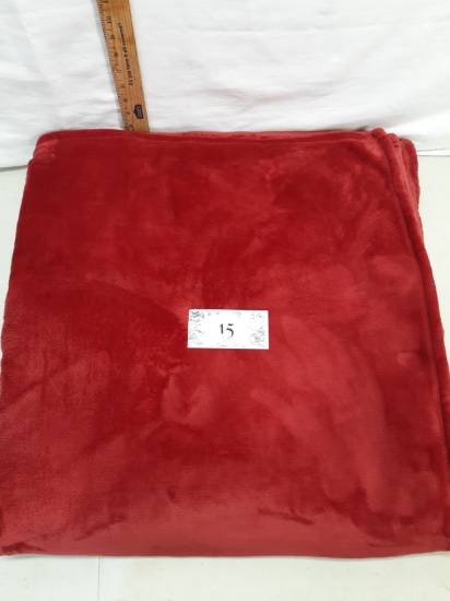 Alcove Velour blanket, red