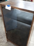 glass door shelf unit and stand
