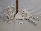 lot ceramic angels and cherubs