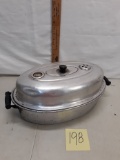 vintage aluminum casserole with lid