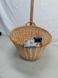 large double handled woven basket