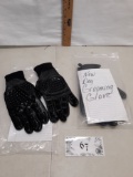 two sets dog grooming gloves