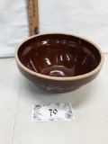 Western Stoneware mixing bowl, brown