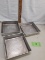 3- 8x8x2 aluminum baking pans