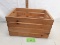 wood crate with handles