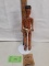 Handmade wood and leather doll, Male child Figurine, Botswana