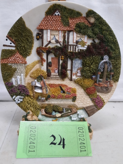 Garden Cottage w/stand, ceramic