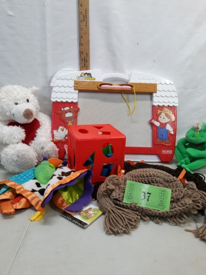 Kids Toys, Stuffed animals, Kids Crochet hats with pony tails