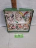 Set of 6 Hand Painted miniature ceramic masks