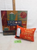 Pillow and wall image of Coffee and kitchen