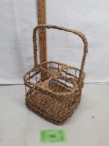 woven wine bottle holder