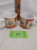 two campbells soup mugs