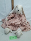 cotton bunny doll