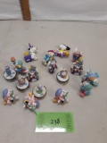 Bag of small toys and trinket boxes, snoopy and rabbits