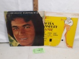 Two vinyl records, Angela Lansbury as Mame and Englebert Humperdinck