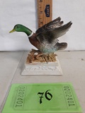 small ceramic Mallard duck Figurine