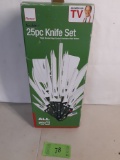 25 Knife Set, Ronco, as seen on tv